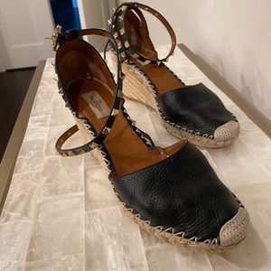 Valentino Rockstud Wedges